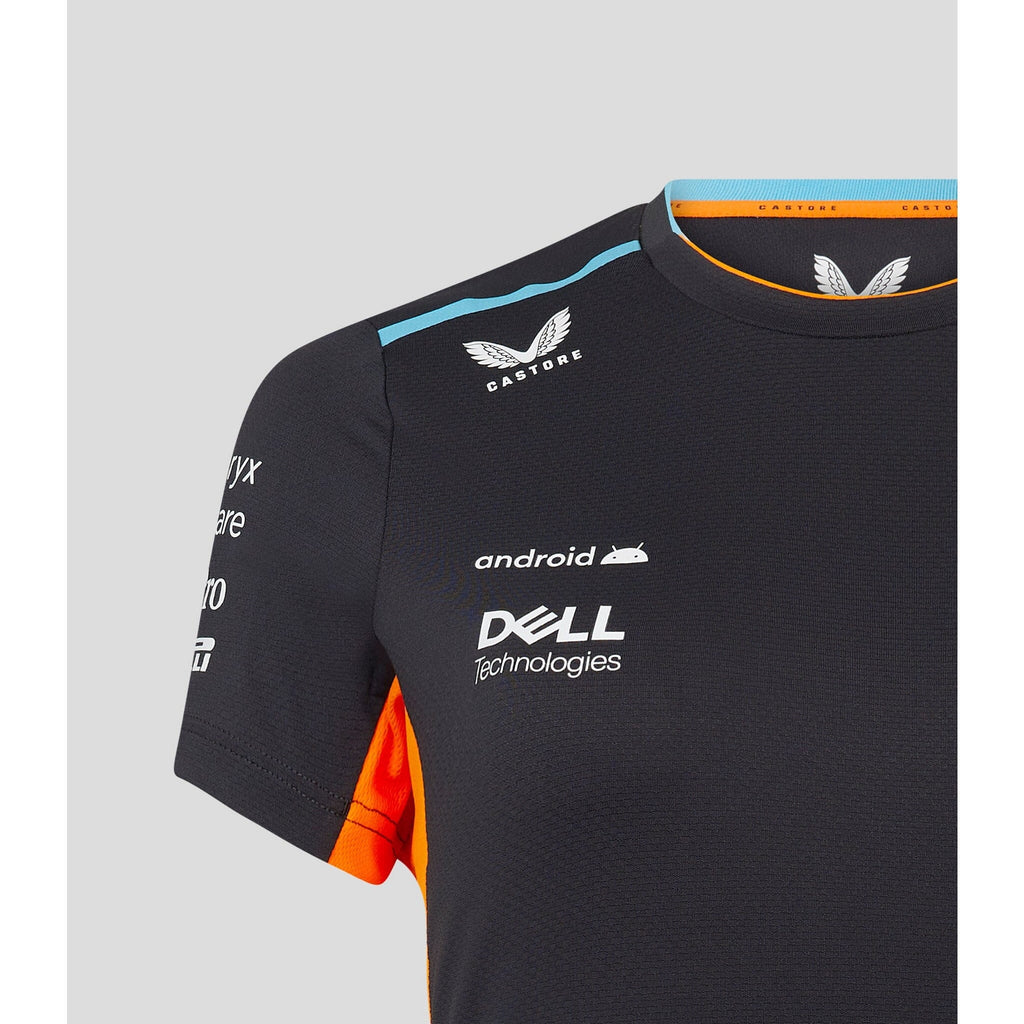 McLaren F1 Women's 2023 Team Replica Set Up T-Shirt- Papaya/Phantom T-shirts Dark Slate Gray