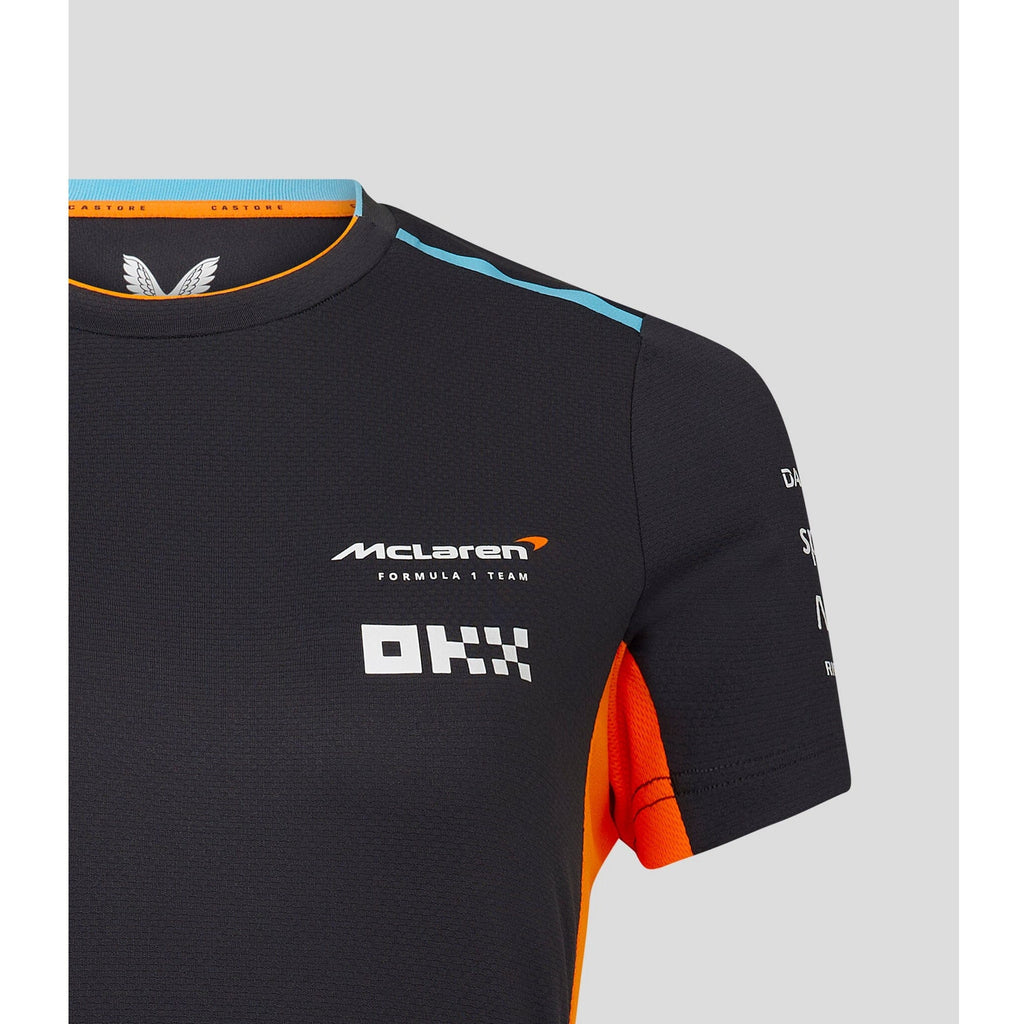 McLaren F1 Women's 2023 Team Replica Set Up T-Shirt- Papaya/Phantom T-shirts Dark Slate Gray