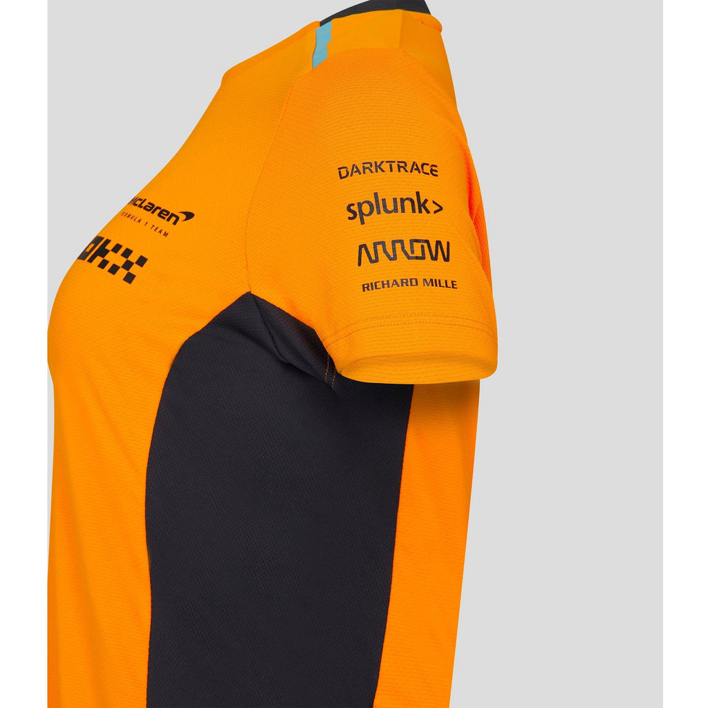 McLaren F1 Women's 2023 Lando Norris Team Drivers T-Shirt- Papaya/Phantom T-shirt Dark Slate Gray