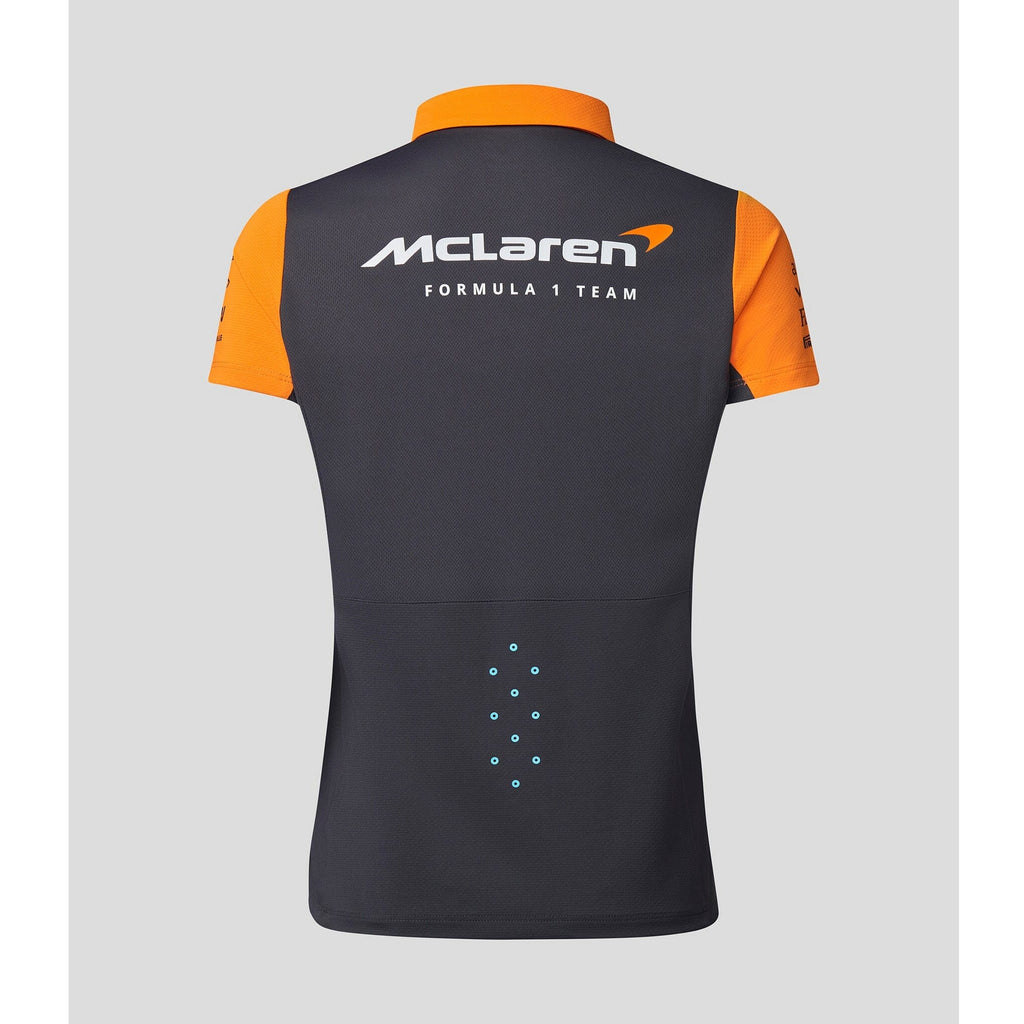 McLaren F1 Women's 2023 Team Polo Shirt- Papaya Polos Light Gray