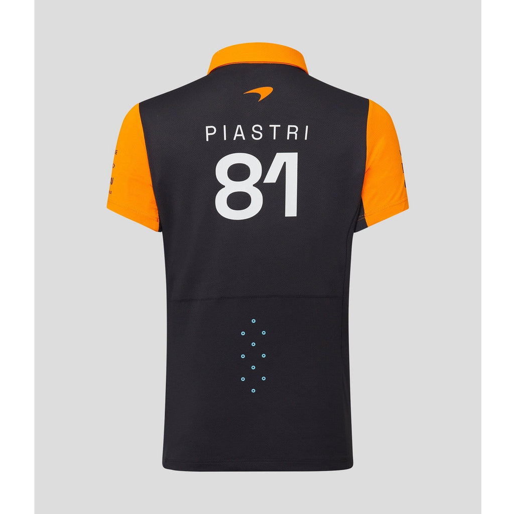 McLaren F1 Women's 2023 Oscar Piastri Team Drivers Polo Shirt- Papaya Polos Dark Slate Gray