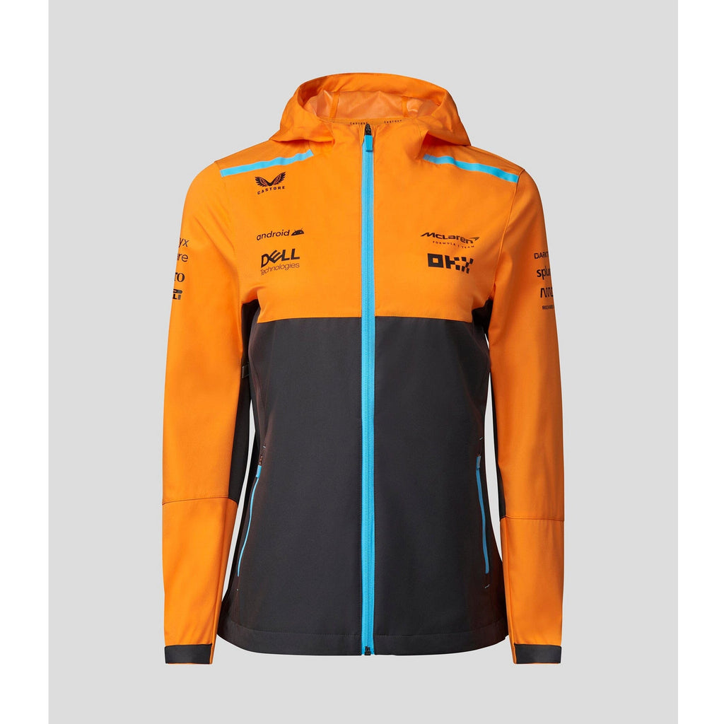 McLaren F1 Women's 2023 Team Water Resistant Jacket - Papaya Jackets Dark Slate Gray