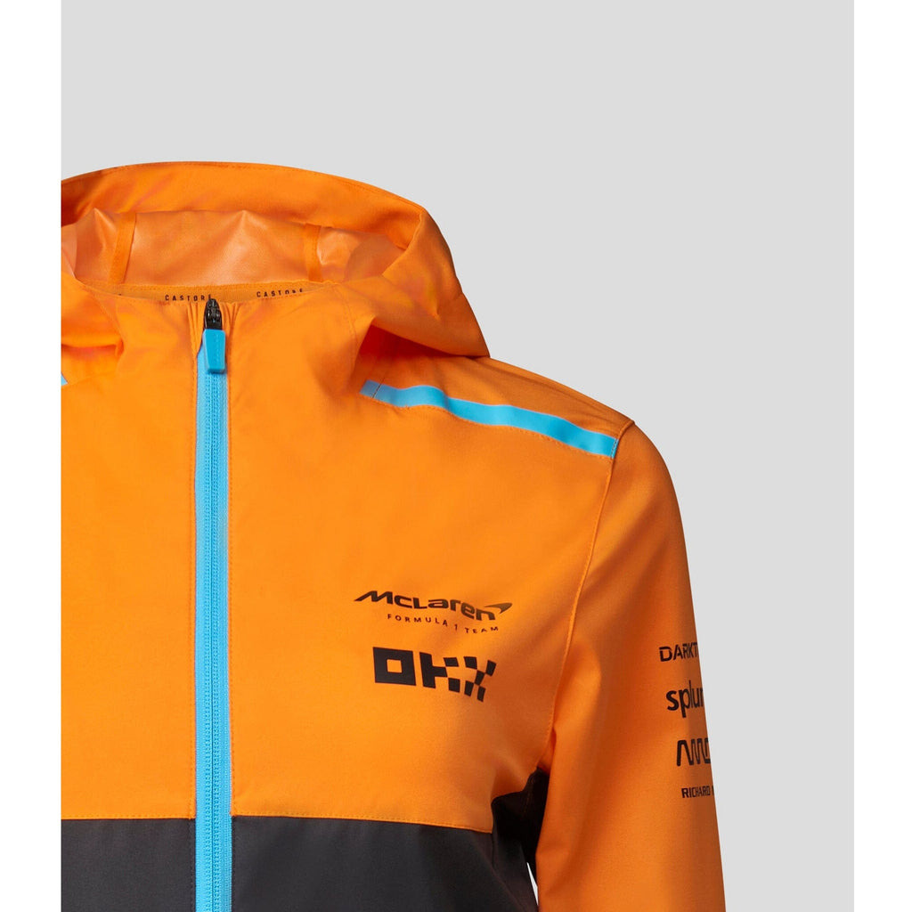 McLaren F1 Women's 2023 Team Water Resistant Jacket - Papaya Jackets Light Gray