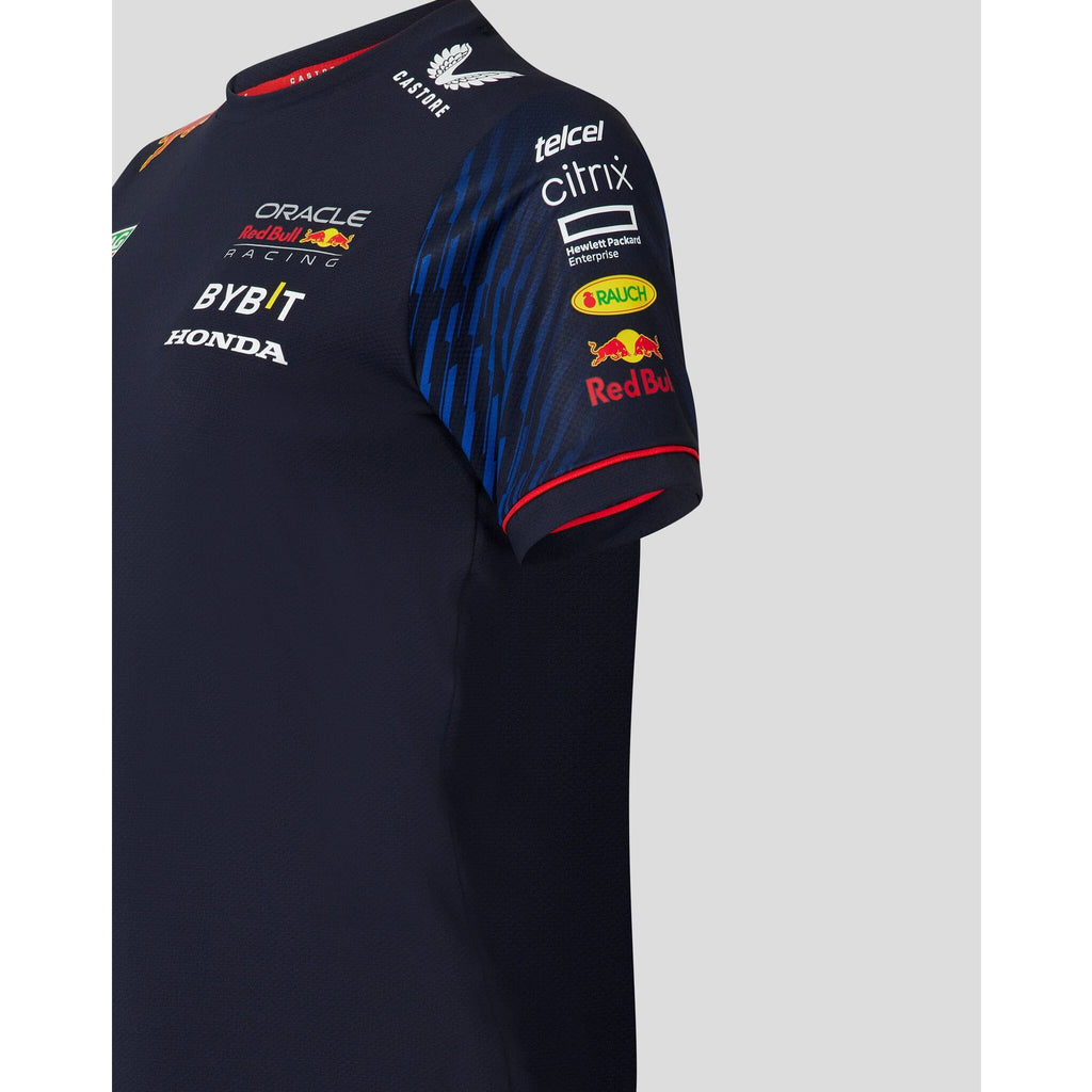 Red Bull Racing F1 Women's 2023 Team T-Shirt- Navy T-shirts Dark Slate Gray