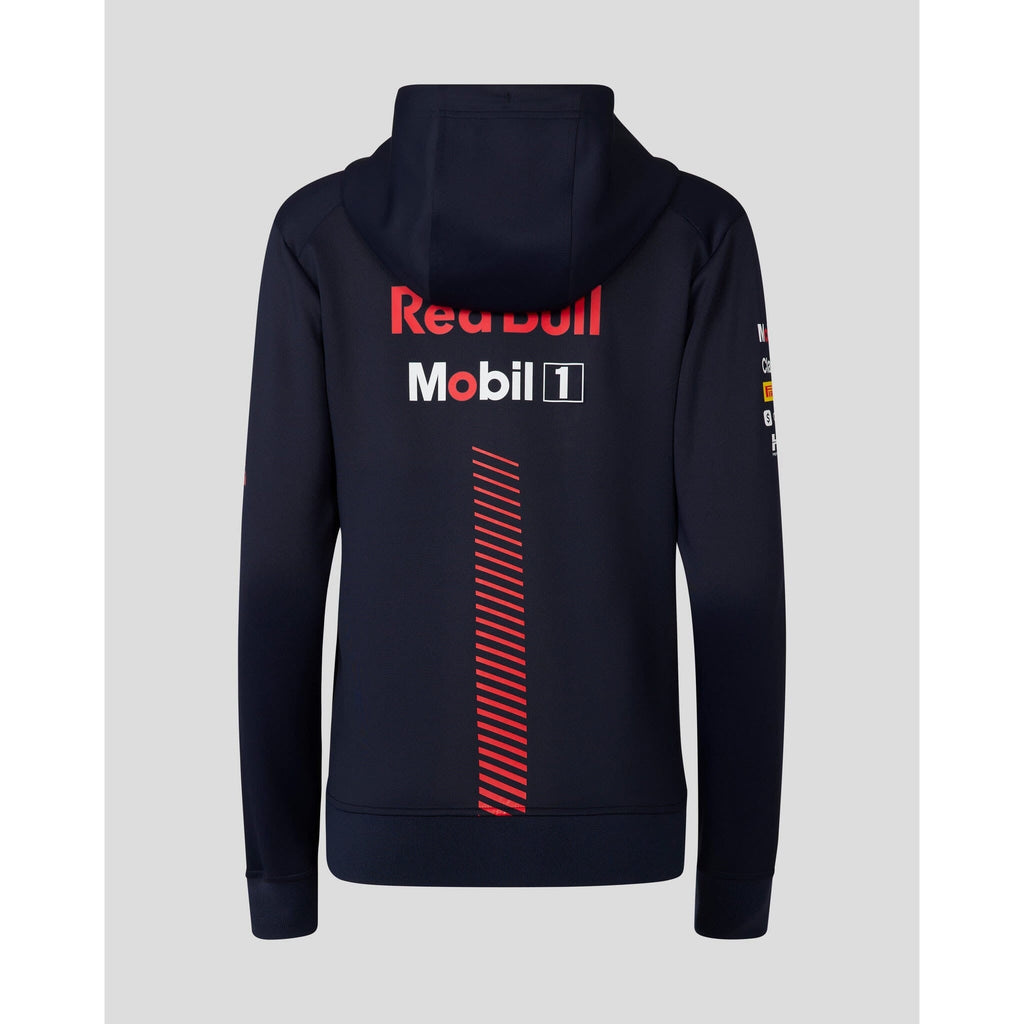 Red Bull Racing F1 Women's 2023 Team Full Zip Hooded Sweatshirt- Navy Hoodies Light Gray
