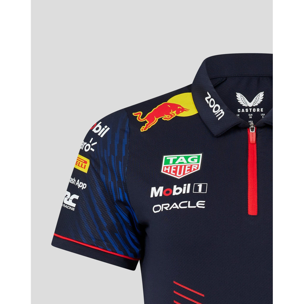 Red Bull Racing F1 Women's 2023 Team Polo Shirt- Navy Polos Dark Slate Gray