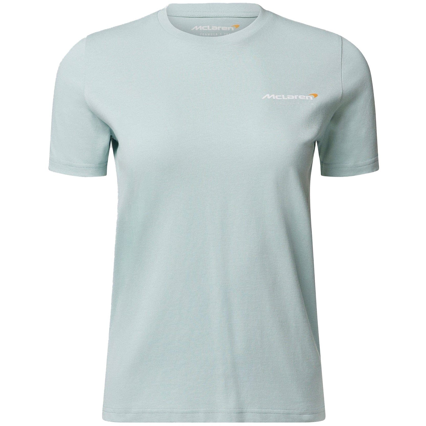 McLaren F1 Women's Dynamic T-Shirt - Cloud Blue/Papaya T-shirts McLaren-Castore 