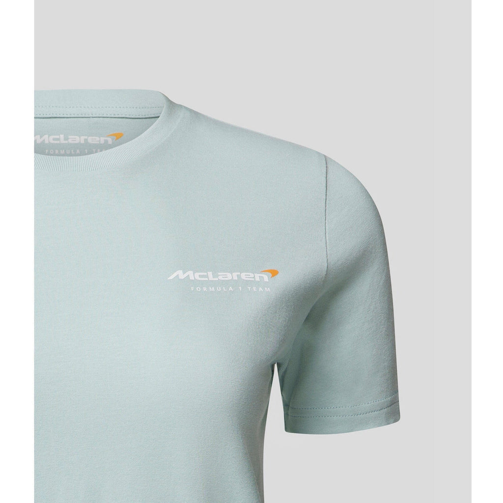 McLaren F1 Women's Dynamic T-Shirt - Cloud Blue/Papaya T-shirts Light Gray
