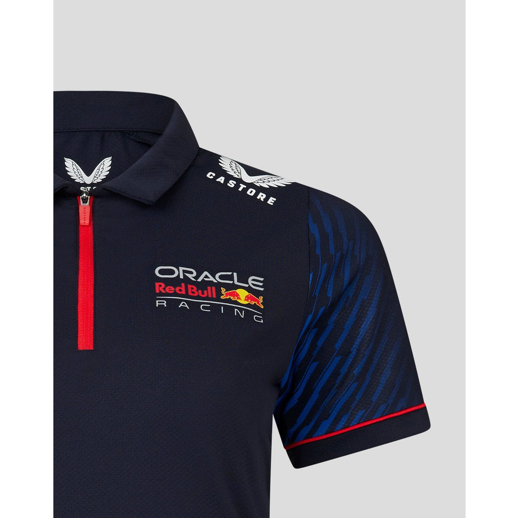Red Bull Racing F1 Women's 2023 Sergio "Checo" Perez Team Polo Shirt- Navy Polos Light Gray