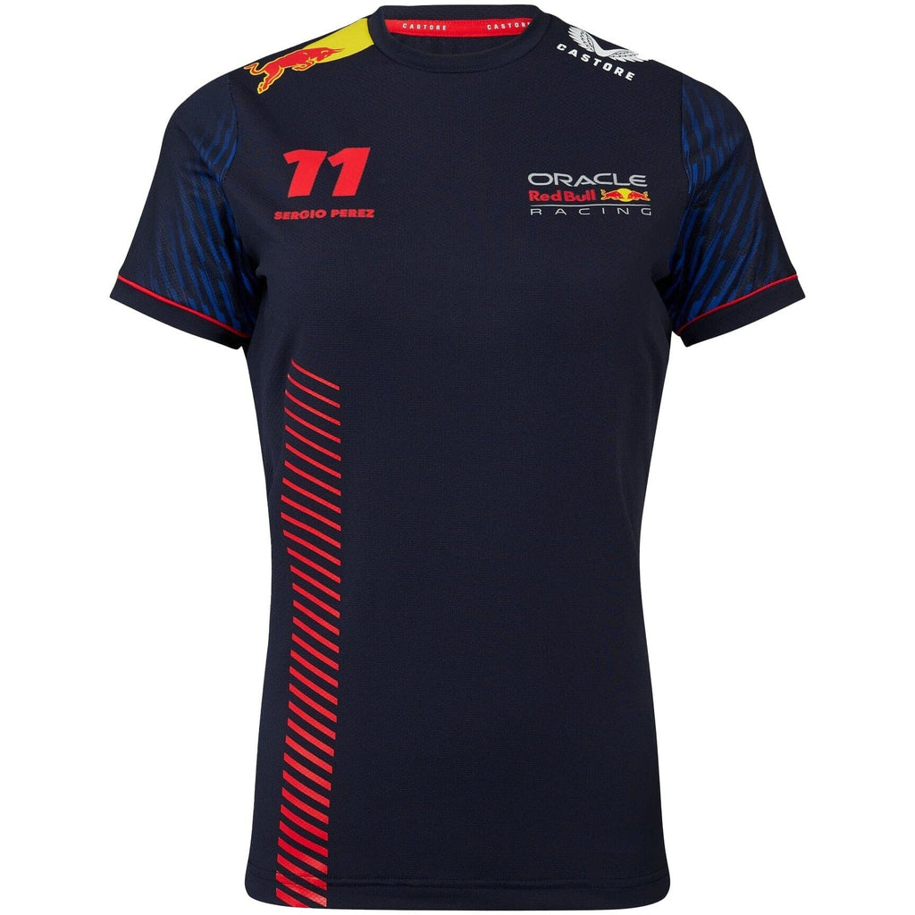 Red Bull Racing F1 Women's 2023 Sergio "Checo" Perez Team T-Shirt- Navy T-shirts Red Bull Racing 