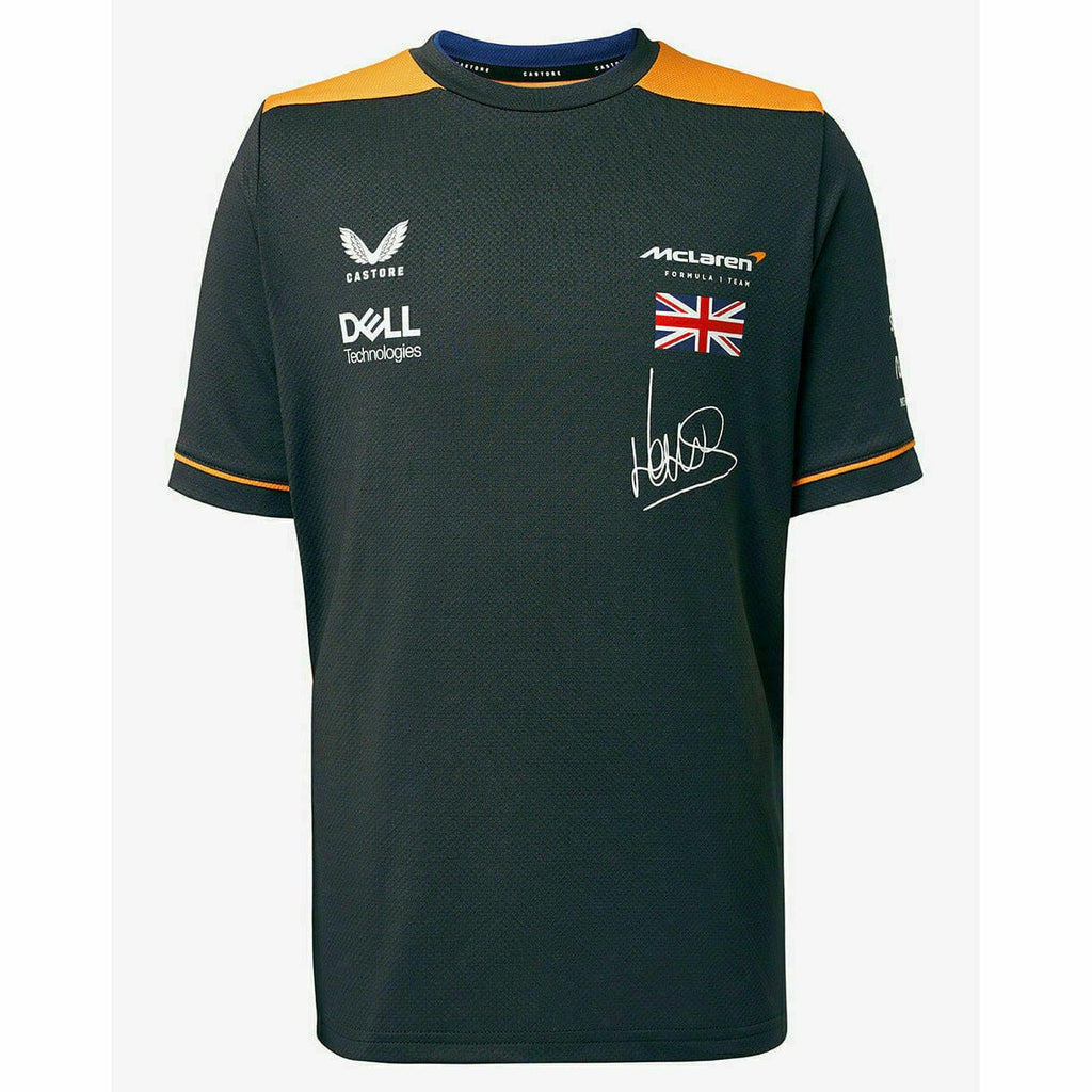 McLaren F1 Kids 2022 Lando Norris Replica Set Up T-Shirt- Youth Papaya/Phantom T-shirts Dark Slate Gray