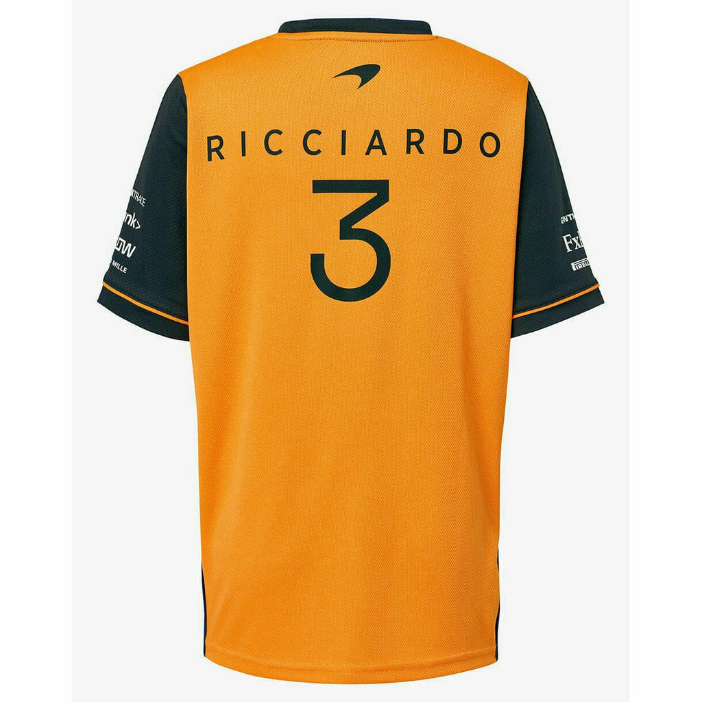 McLaren F1 Kids 2022 Daniel Ricciardo Replica Set Up T-Shirt- Youth Papaya/Phantom T-shirts Goldenrod