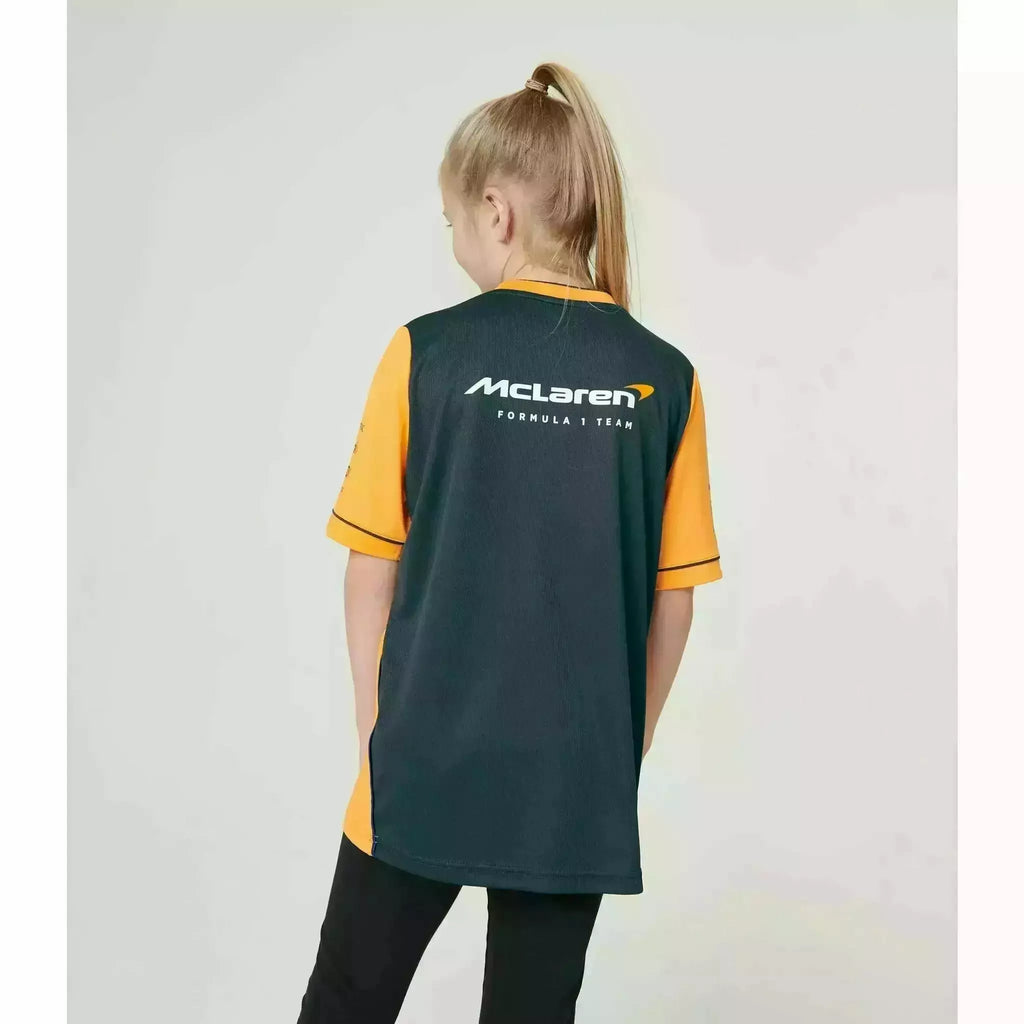 McLaren F1 Kids 2022 Replica Set Up T-Shirt- Youth Papaya/Phantom T-shirts Light Gray