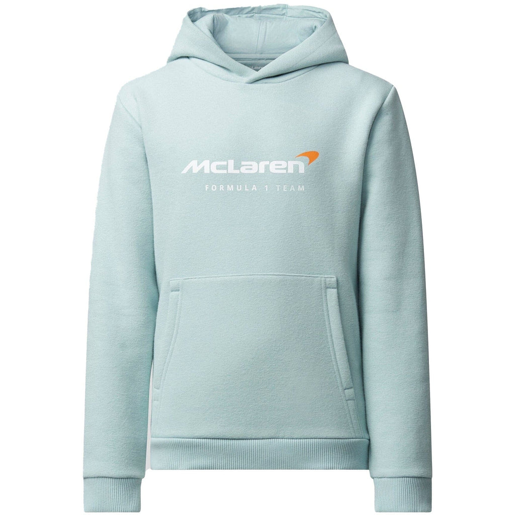 McLaren F1 Kids Core Essentials Hoodie- Youth Papaya/Phantom/Storm Gray/Cloud Blue Hoodies McLaren-Castore 