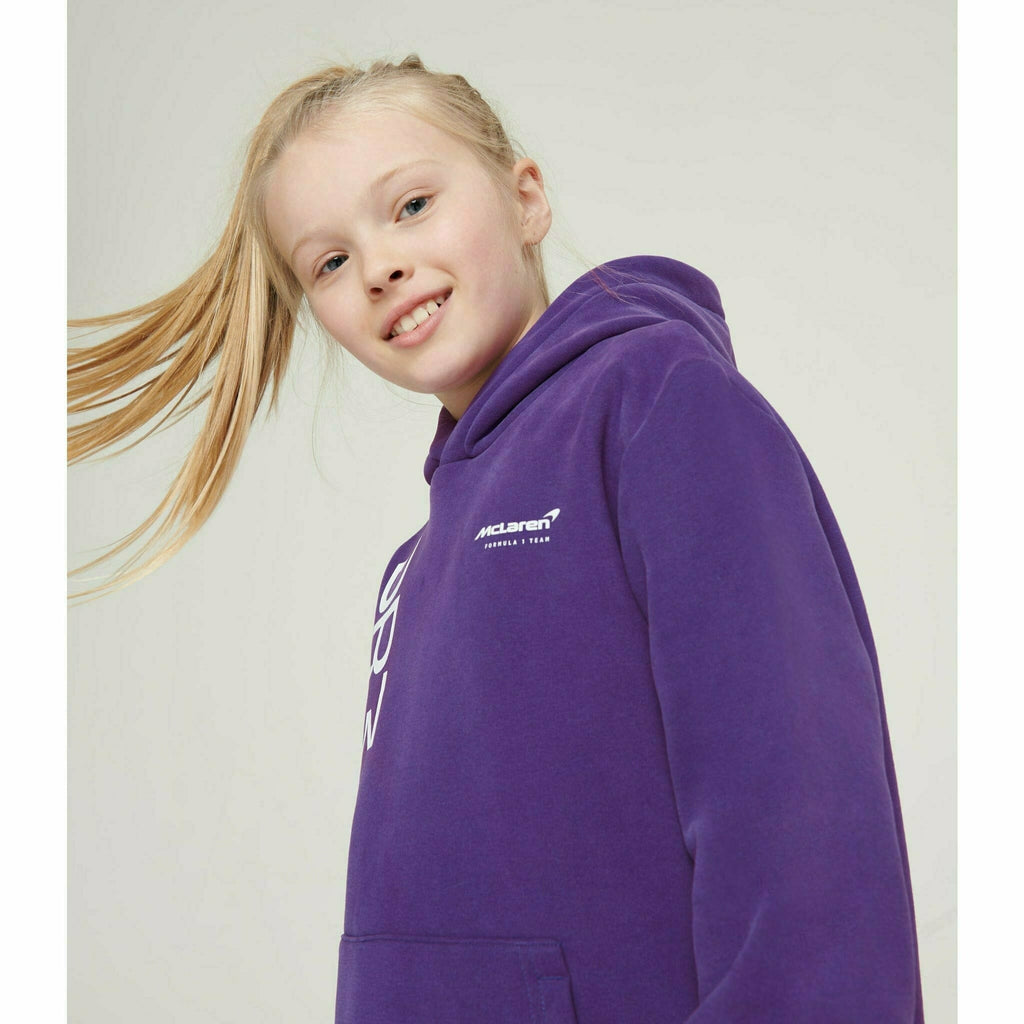 McLaren F1 Kids Daniel Ricciardo Home Territories Hoodie- Youth Purple Hoodies Light Gray