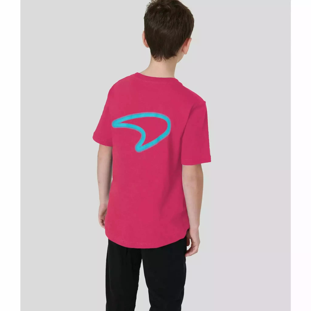 McLaren F1 Kids Miami Neon Graphic T-Shirt-Black/Vice Blue/Beetroot Purple T-shirts Light Gray