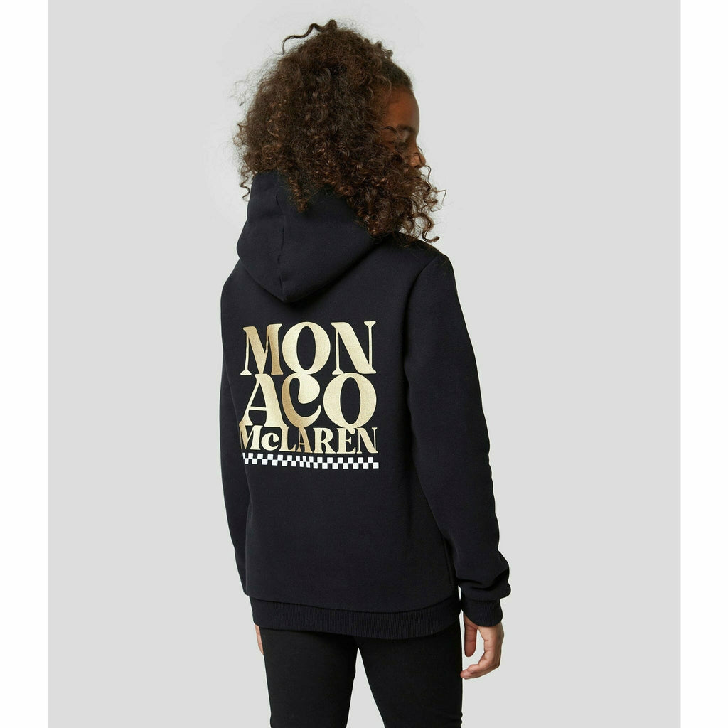 McLaren F1 Special Edition Monaco GP Kids Slogan Hoodie- Youth Blue/Black Hoodies Black