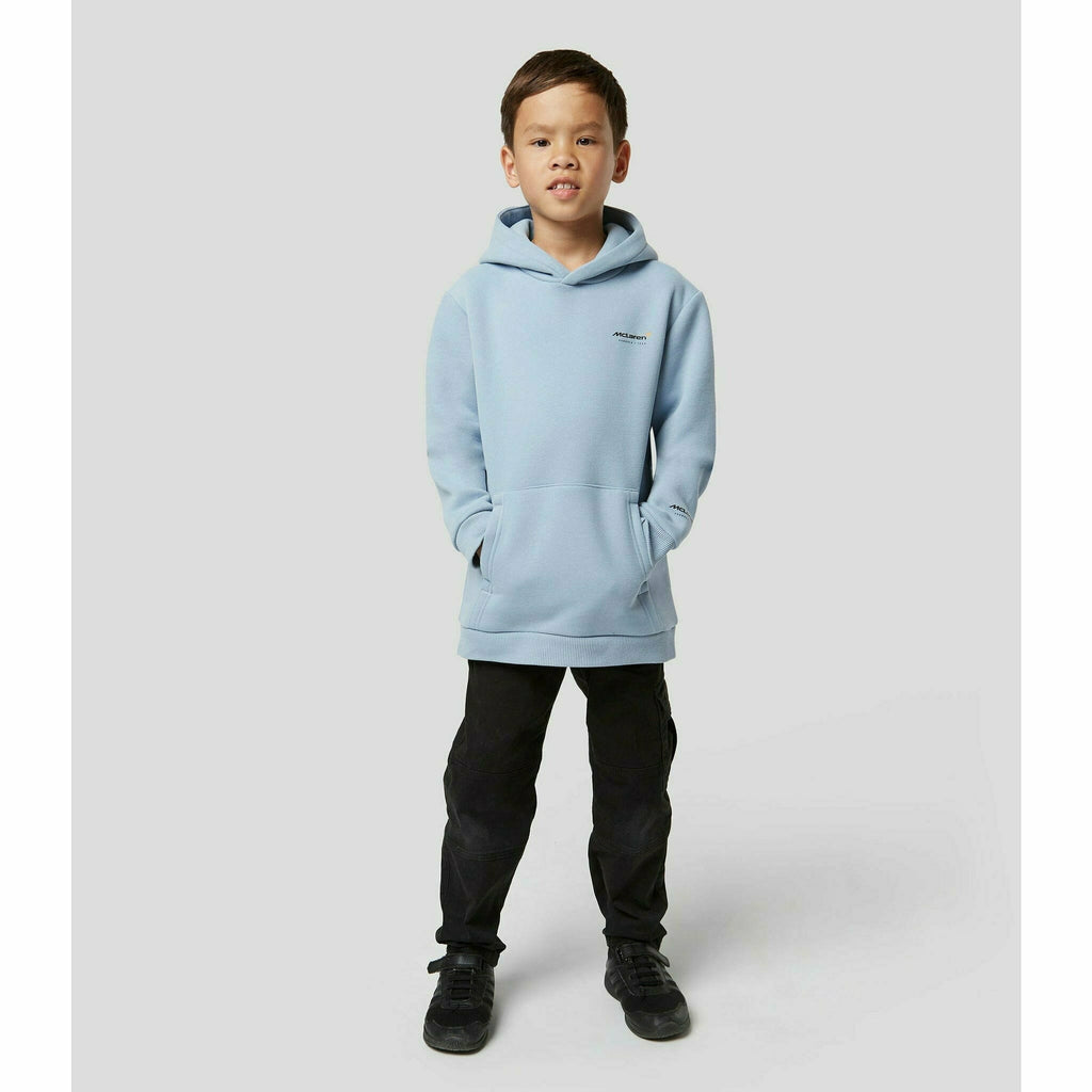 McLaren F1 Special Edition Monaco GP Kids Slogan Hoodie- Youth Blue/Black Hoodies Light Gray