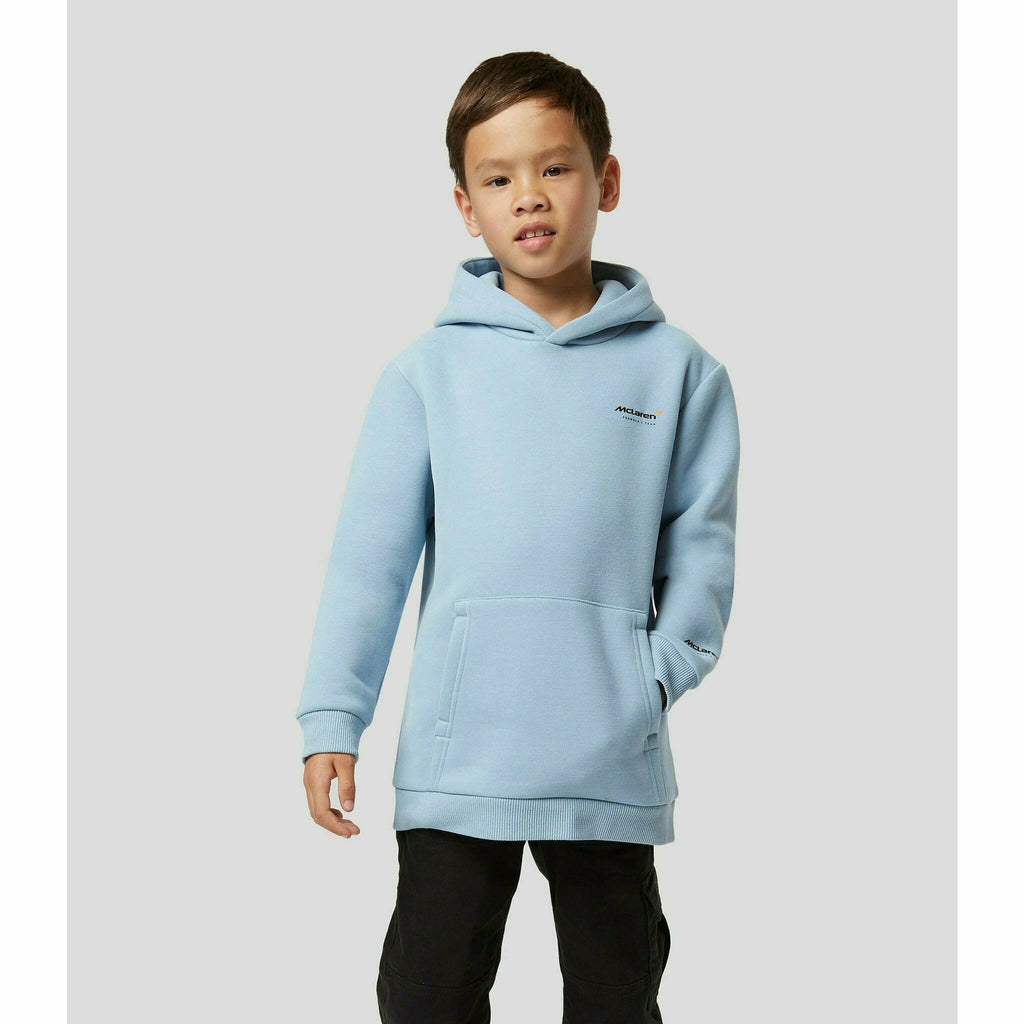 McLaren F1 Special Edition Monaco GP Kids Slogan Hoodie- Youth Blue/Black Hoodies Light Gray