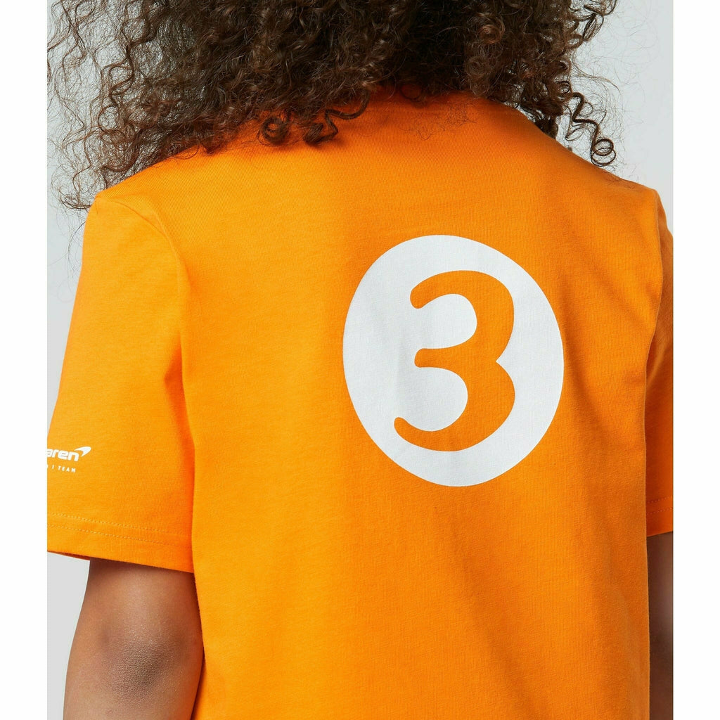 McLaren F1 Special Edition Monaco GP Kids Daniel Ricciardo #3 T-Shirt- Youth Orange/Black T-shirts Dark Orange