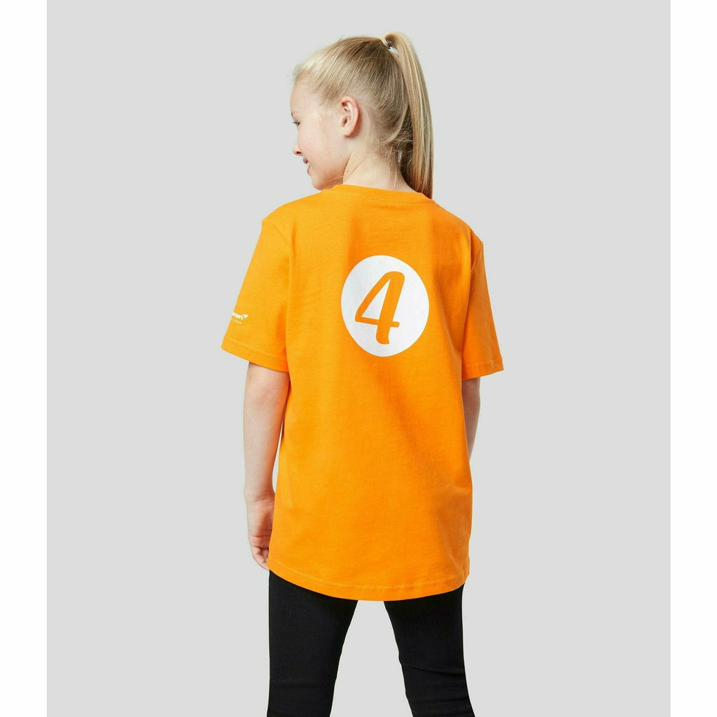 McLaren F1 Special Edition Monaco GP Kids Lando Norris #4 T-Shirt- Youth Orange/Black T-shirts Light Gray
