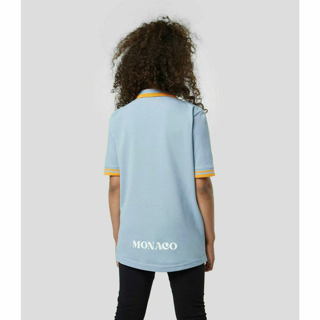 McLaren F1 Special Edition Monaco GP Kids Polo Shirt- Youth Blue Polos Light Gray