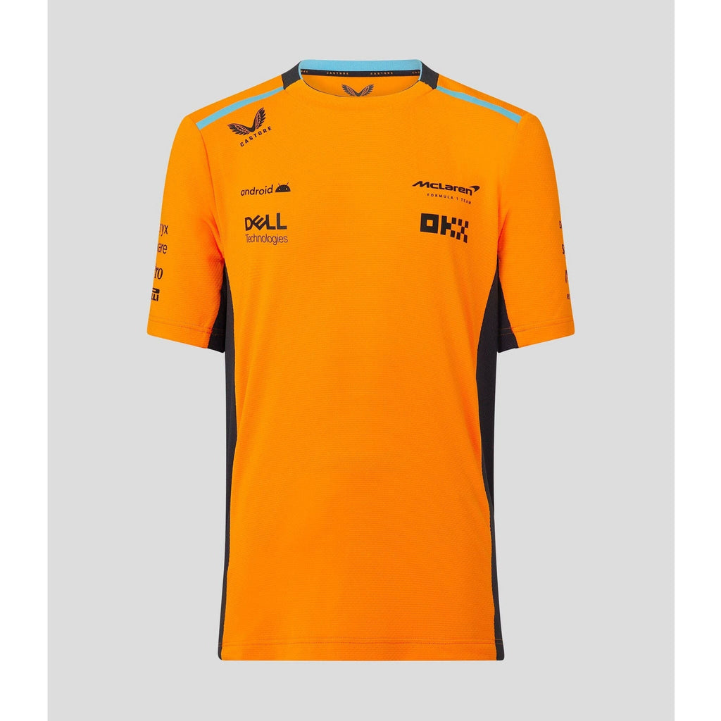 McLaren F1 Kids 2023 Lando Norris Replica Set Up T-Shirt- Youth Papaya/Phantom T-shirts Dark Orange
