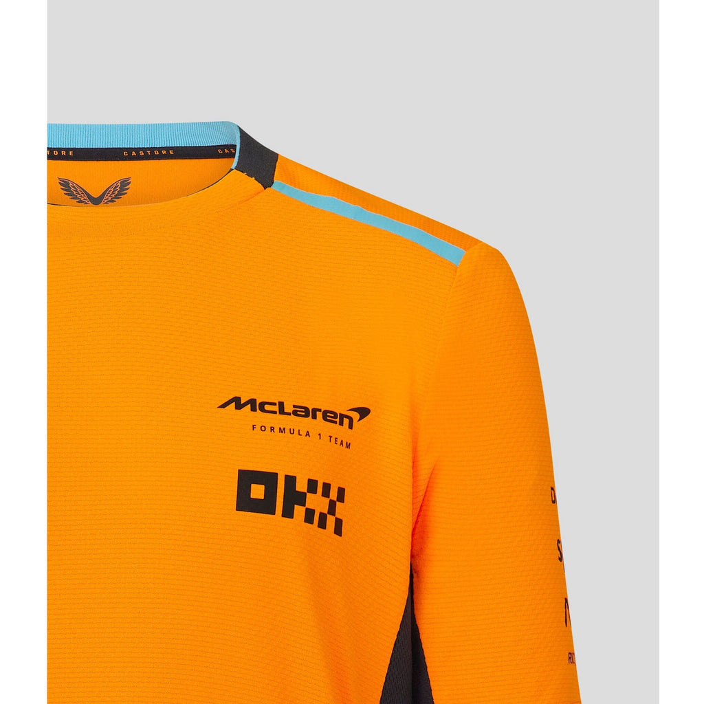 McLaren F1 Kids 2023 Lando Norris Replica Set Up T-Shirt- Youth Papaya/Phantom T-shirts Light Gray