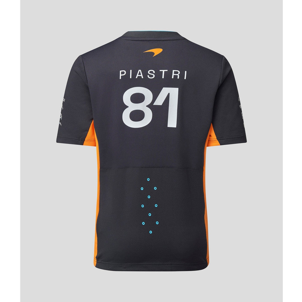 McLaren F1 Kids 2023 Oscar Piastri Replica Set Up T-Shirt- Youth Papaya/Phantom T-shirts Light Gray