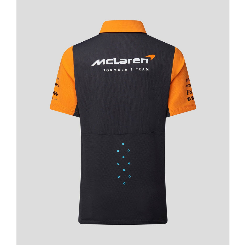 McLaren F1 Kid's 2023 Team Polo Shirt- Youth Papaya Polos Dark Slate Gray