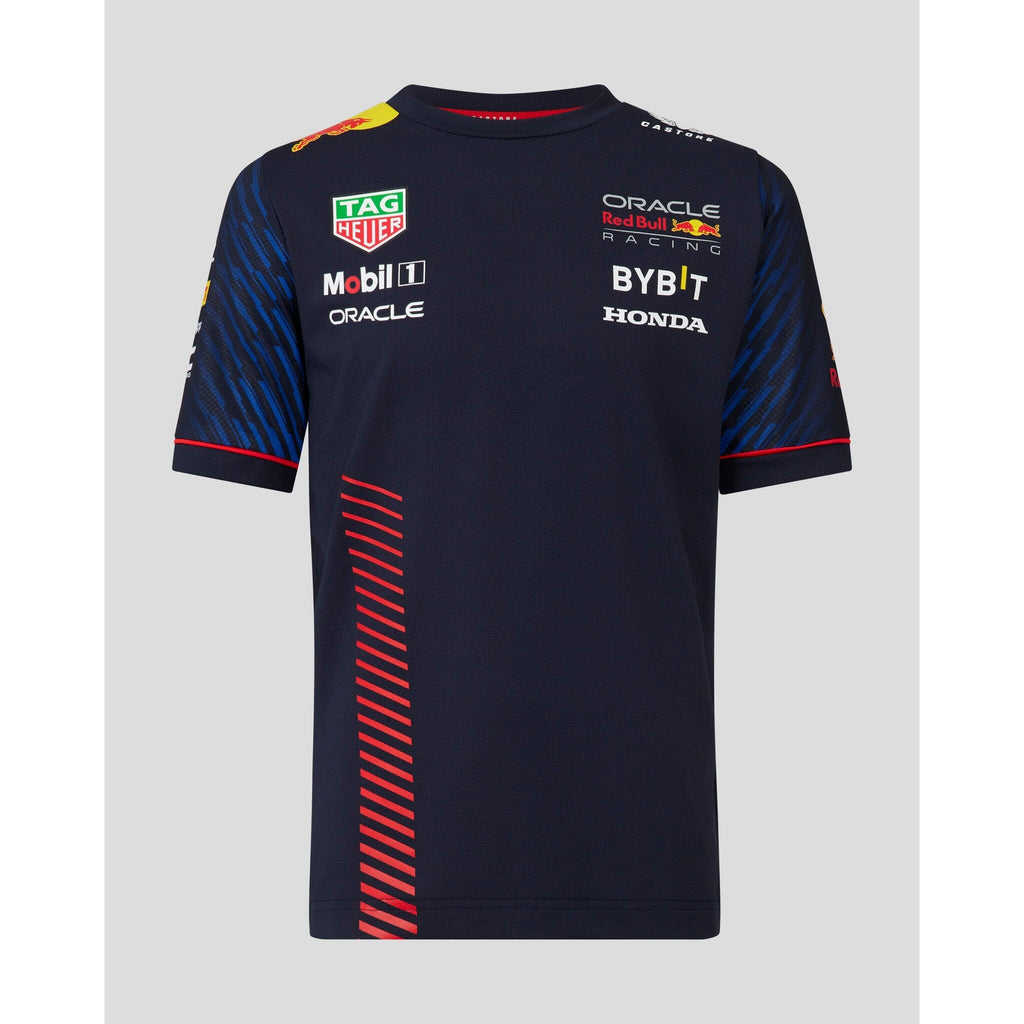 Red Bull Racing F1 Kid's 2023 Team T-Shirt- Youth Navy T-shirts Light Gray