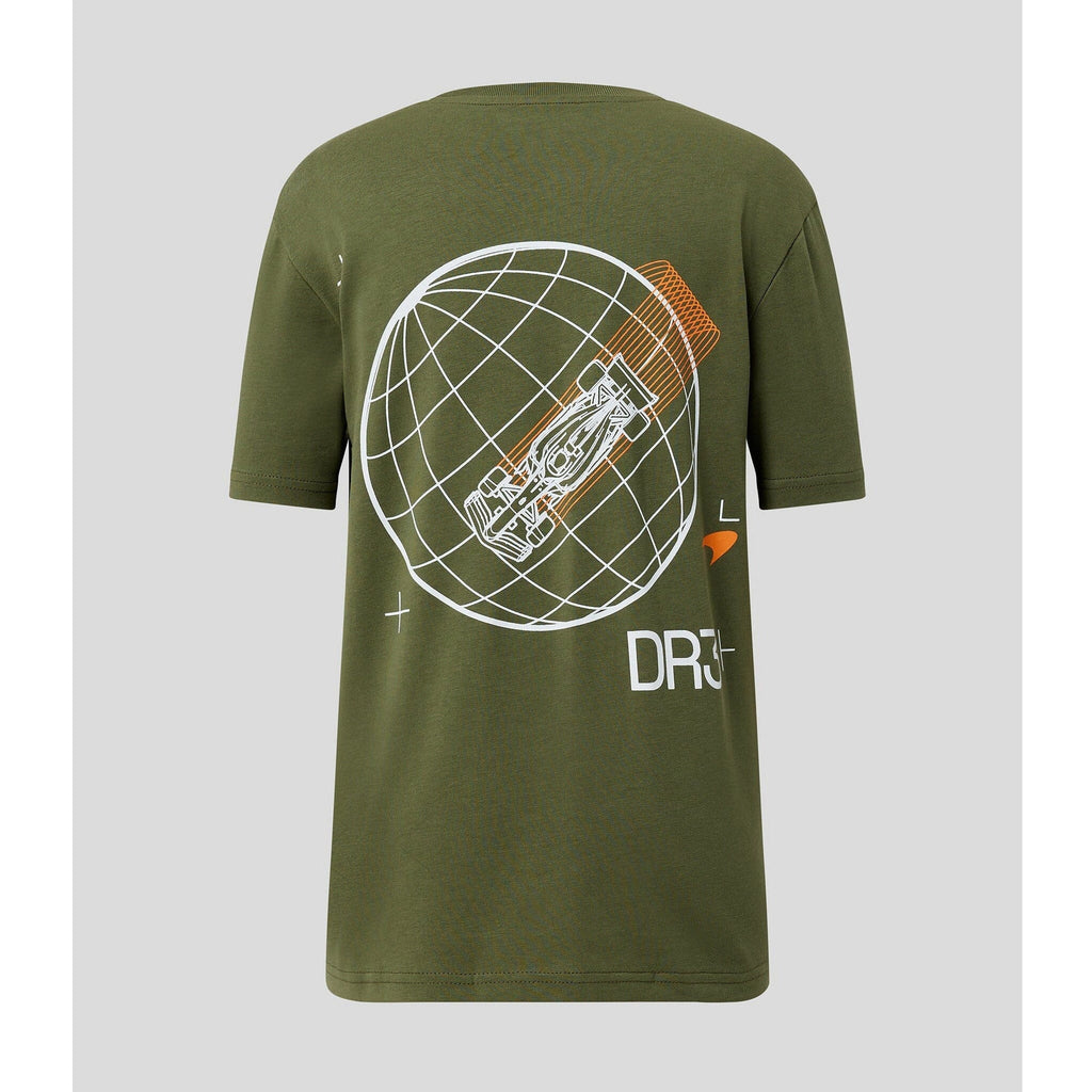 McLaren F1 Kids Daniel Ricciardo  Oversized Graphic T-Shirt T-shirts Light Gray