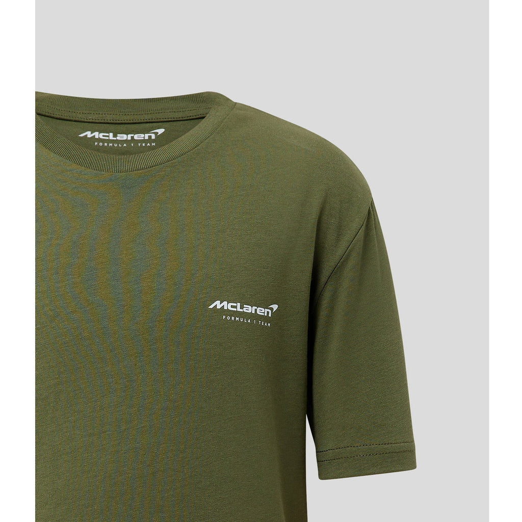 McLaren F1 Kids Daniel Ricciardo  Oversized Graphic T-Shirt T-shirts Dark Olive Green