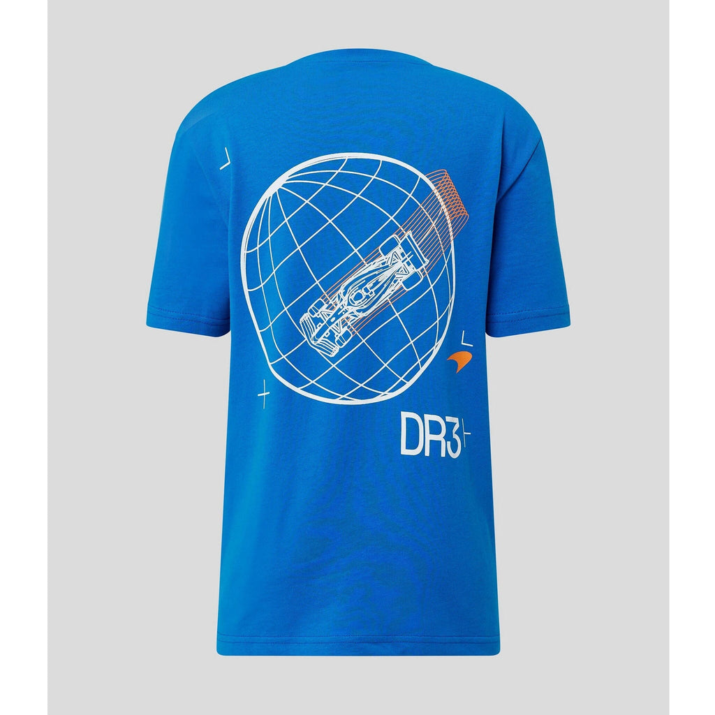 McLaren F1 Kids Daniel Ricciardo  Oversized Graphic T-Shirt T-shirts Light Gray