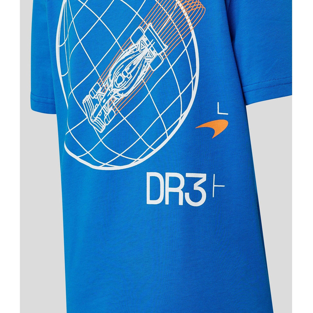 McLaren F1 Kids Daniel Ricciardo  Oversized Graphic T-Shirt T-shirts Light Gray