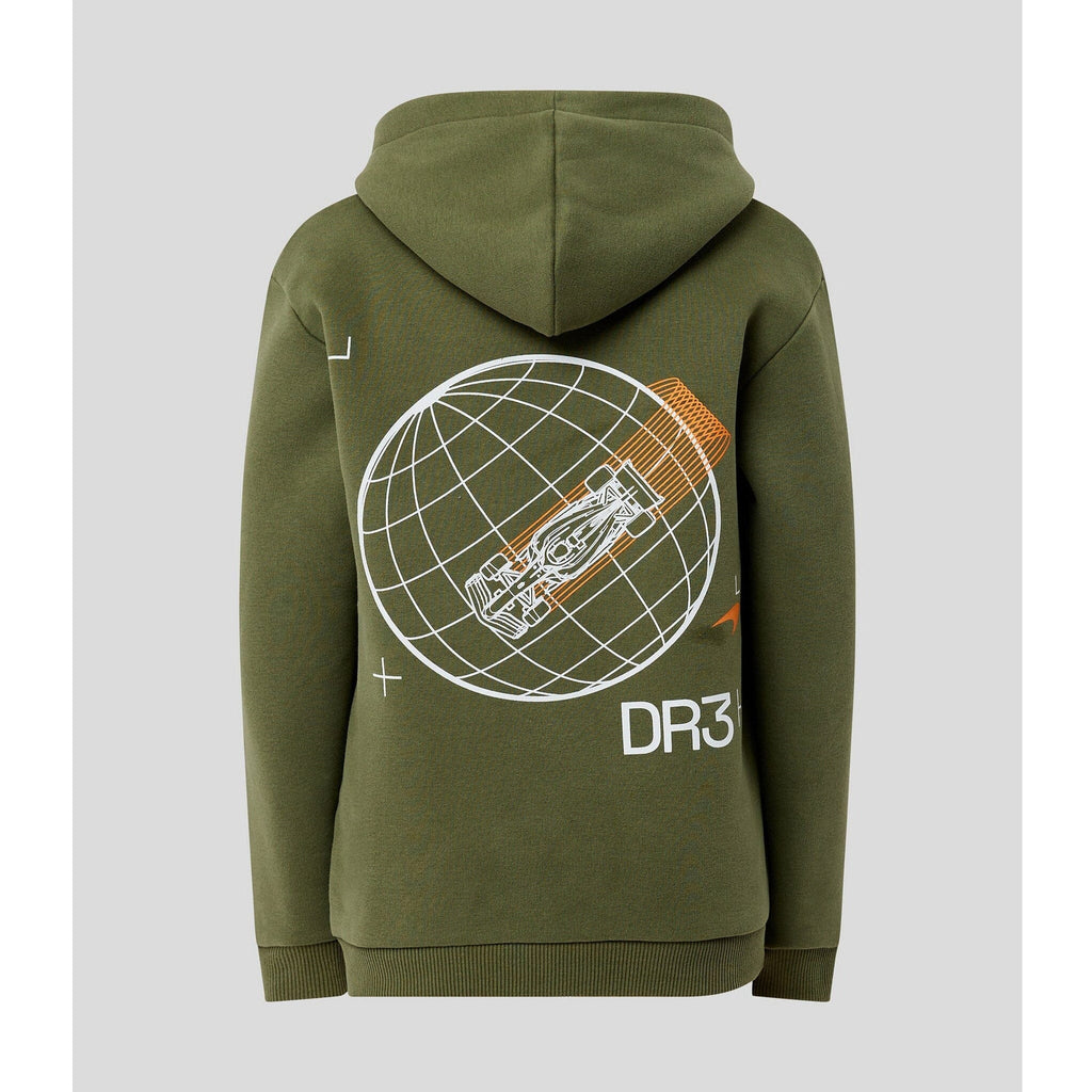 McLaren F1 Kids Daniel Ricciardo Oversized Graphic Hoodie Hoodies Light Gray