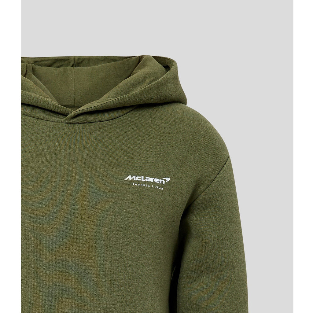 McLaren F1 Kids Daniel Ricciardo Oversized Graphic Hoodie Hoodies Dark Olive Green
