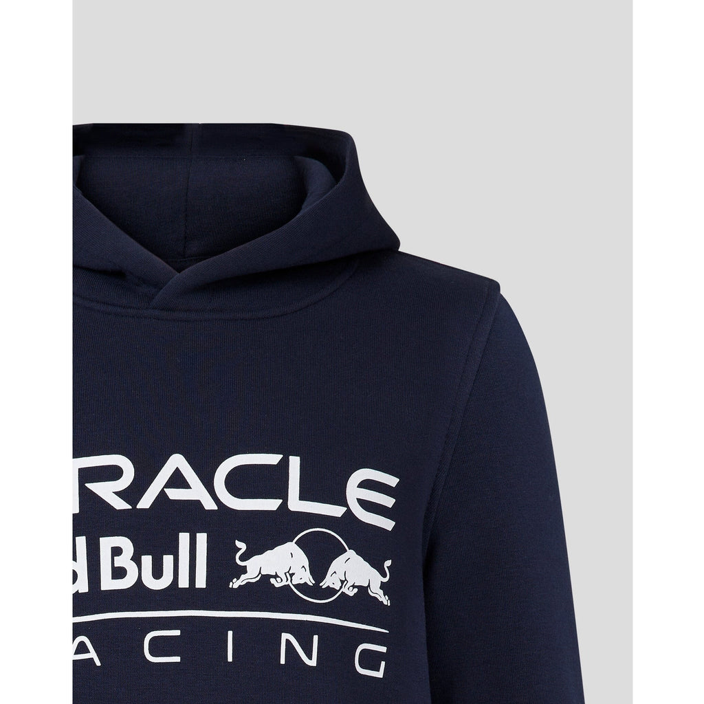 Red Bull Racing F1 Core Overhead Hoodie - Flame Scarlet/Grey/Night Sky Hoodies Black