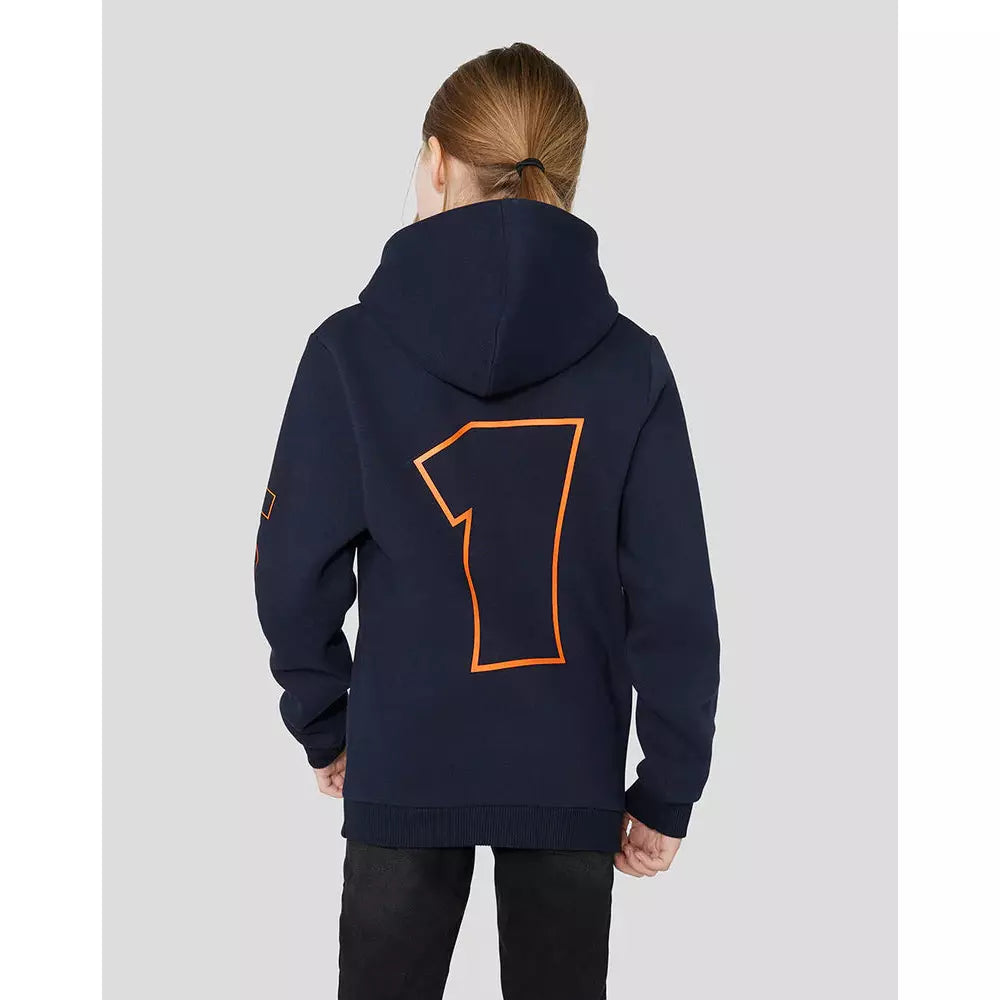 Red Bull Racing F1 Kids Max Verstappen Driver Hoodie -Youth Navy Hoodies Light Gray