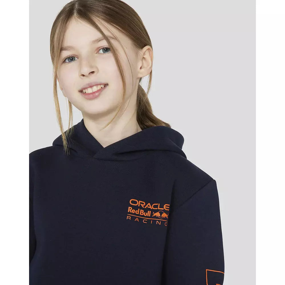 Red Bull Racing F1 Kids Max Verstappen Driver Hoodie -Youth Navy Hoodies Light Gray