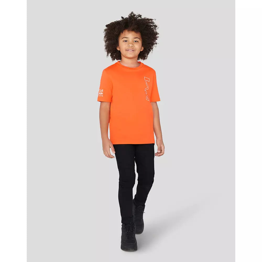 Red Bull Racing F1 Kids Max Verstappen Driver T-Shirt - Exotic Orange T-shirts Light Gray