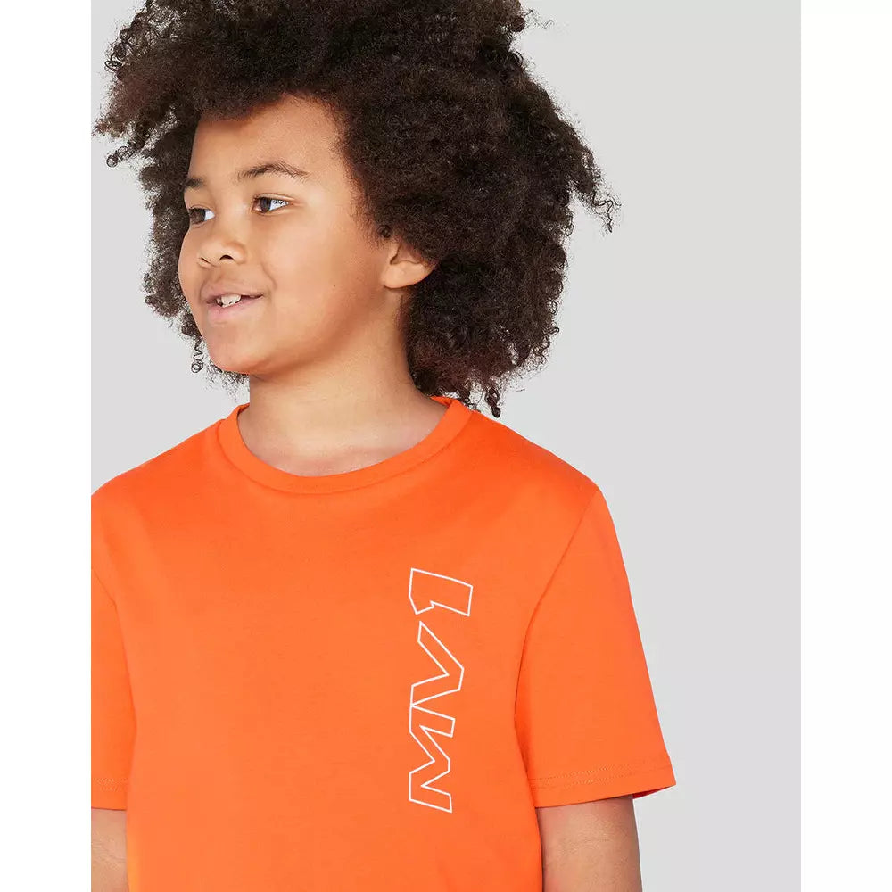 Red Bull Racing F1 Kids Max Verstappen Driver T-Shirt - Exotic Orange T-shirts Coral