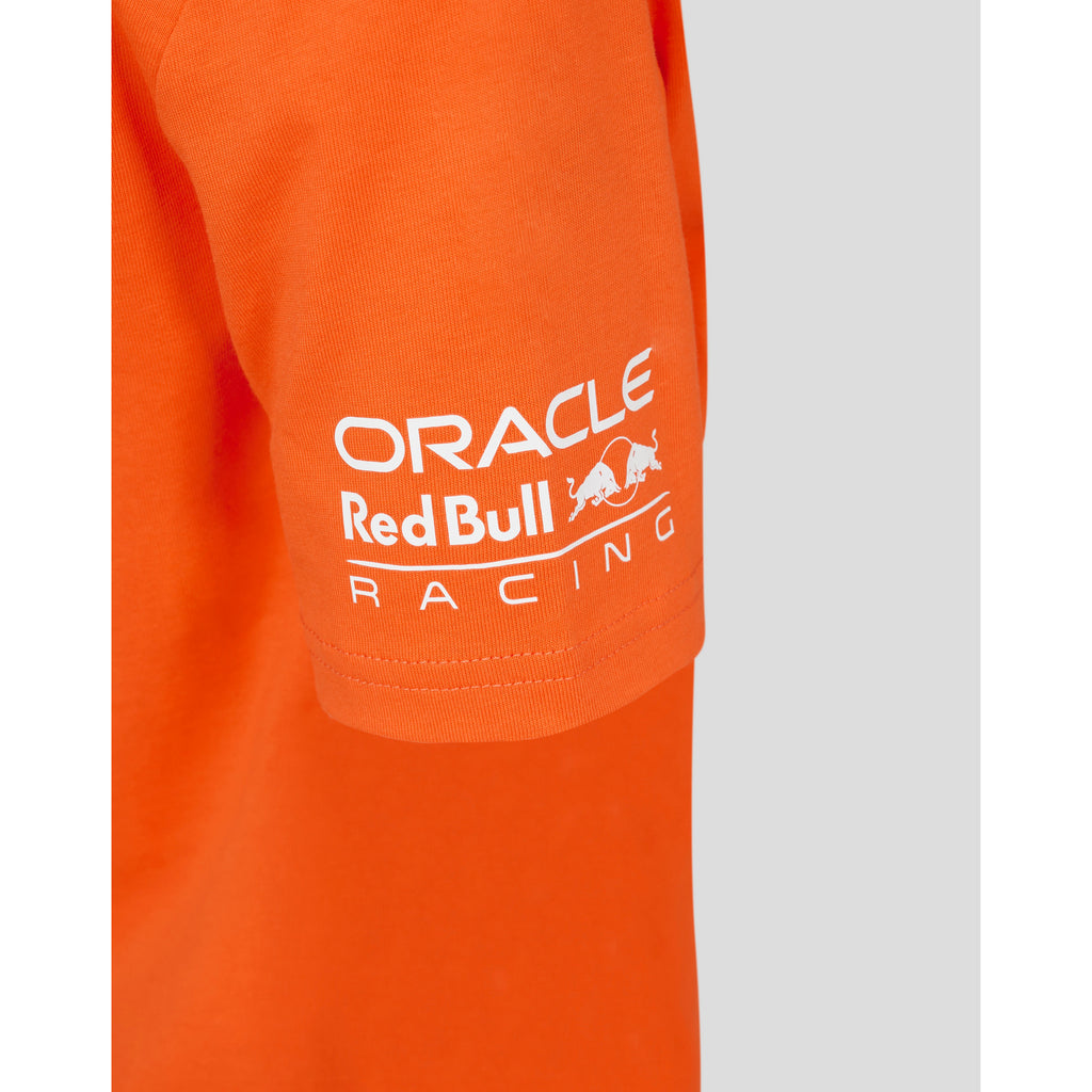 Red Bull Racing F1 Kids Max Verstappen Driver T-Shirt - Exotic Orange T-shirts Light Gray