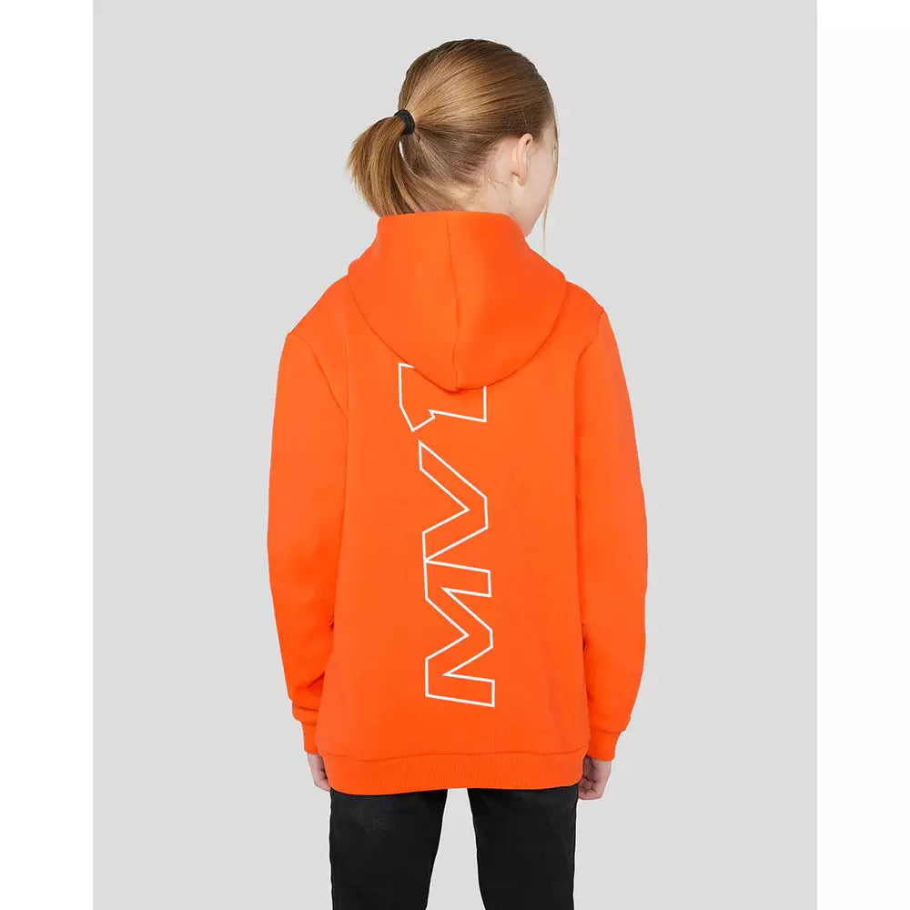 Red Bull Racing F1 Kids Max Verstappen Driver Hoodie -Youth Orange Hoodies Light Gray