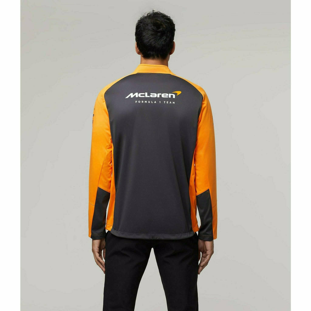 McLaren F1 Men's 2022 Team Softshell Jacket- Phantom Jackets Gray