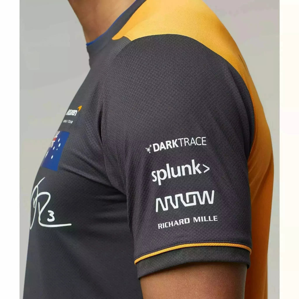 McLaren F1 Men's 2022 Daniel Ricciardo Team Replica Set Up T-Shirt - Papaya/Phantom T-shirts Dark Slate Gray
