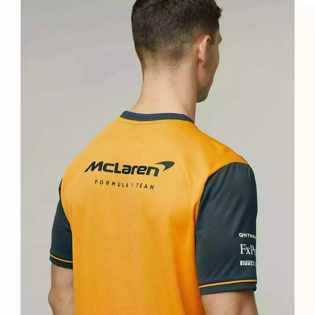 McLaren F1 Men's 2022 Team Replica Set Up T-Shirt - Papaya/Phantom T-shirts Gray