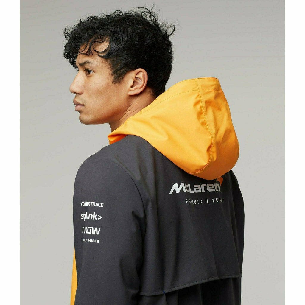 McLaren F1 Men's 2022 Team Water Resistant Jacket- Papaya Jackets Dark Slate Gray