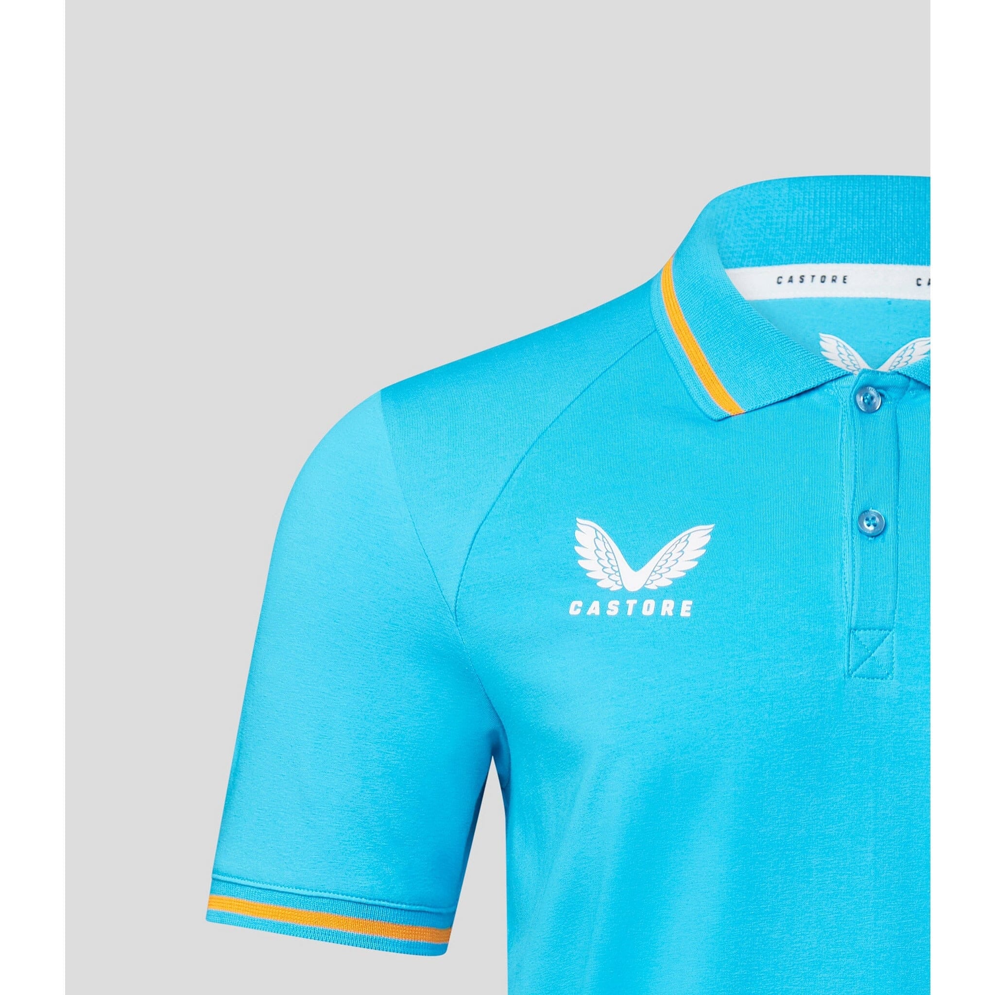 McLaren F1 Men's Lifestyle Polo Shirt- Black/Gray/Blue/White Polos Turquoise