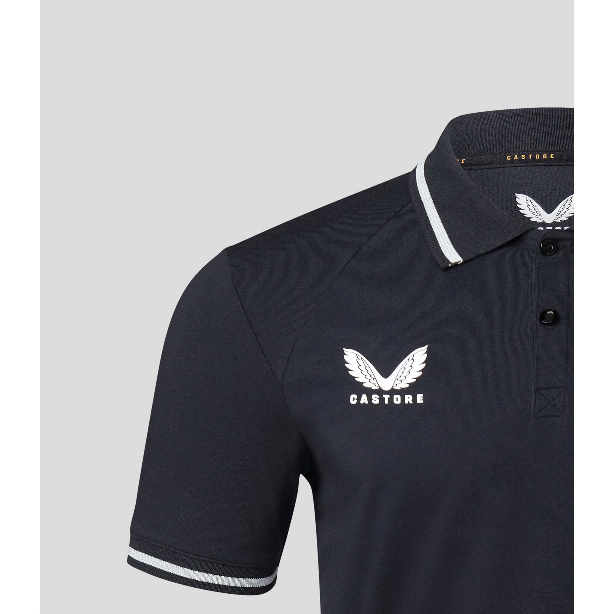McLaren F1 Men's Lifestyle Polo Shirt- Black/Gray/Blue/White Polos Dark Slate Gray